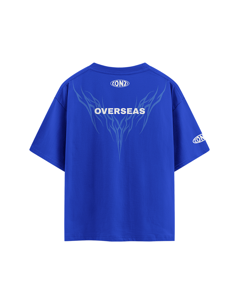 BLUE OVERSEAS OVERSIZED T-SHIRT