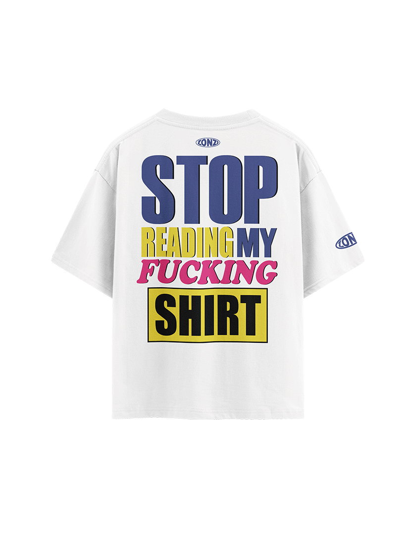 WHITE FUCKING OVERSIZED T-SHIRT