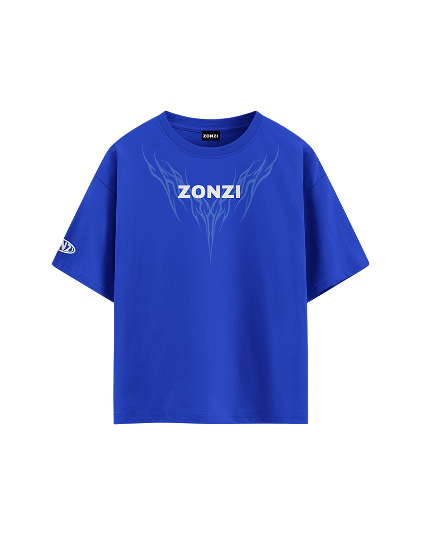BLUE OVERSEAS OVERSIZED T-SHIRT